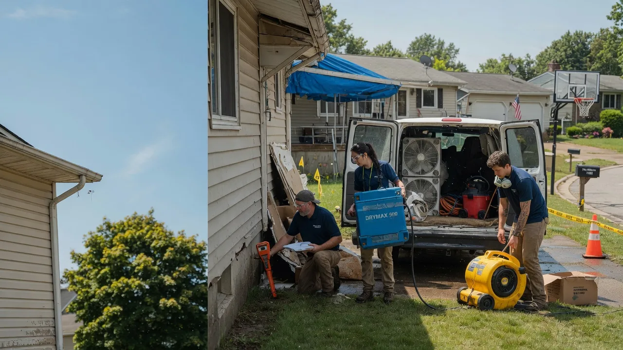 Ceiling Leak Cleanup in Feesburg, OH near me